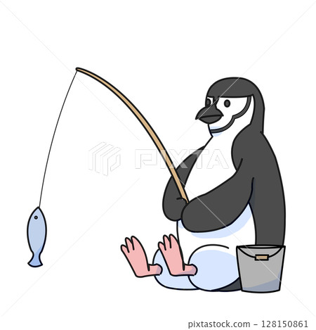 釣魚企鵝 釣魚企鵝 128150861