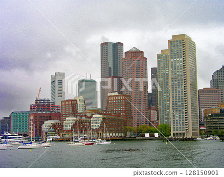 Massachusetts, USA, Boston Harbor Cruise, Cityscape Massachusetts, USA, Boston Harbor Cruise, Cityscape 128150901