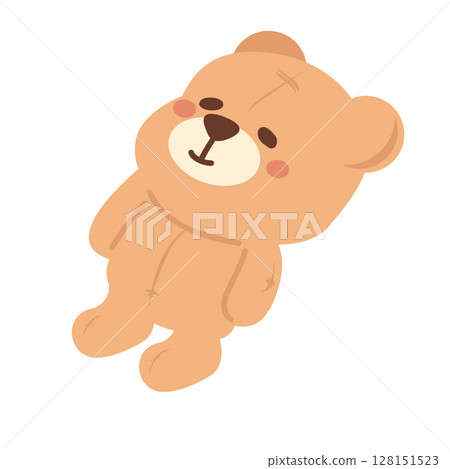 Cartoon Illustration of a Teddy Bear 128151523