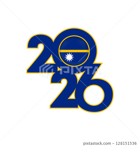 2026 banner with Nauru flag inside. 128151536