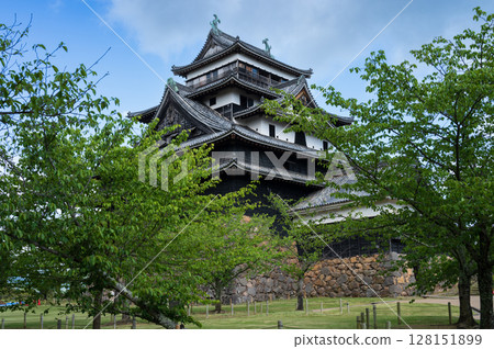 松江城是位於島根縣松江市的一座江戶時代城堡，現存的天守閣是國寶。 128151899