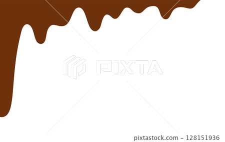 Chocolate Valentine's Day dripping decoration 128151936