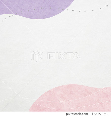 Abstract patterned washi paper texture_Japanese modern square background material 128151969