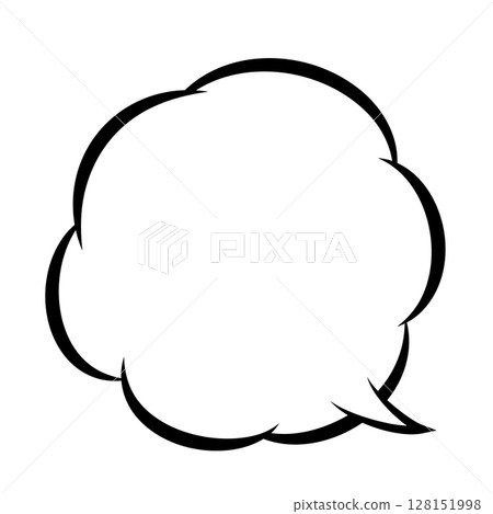 Vector illustration of a lively comic speech bubble Vector illustration of a lively comic speech bubble 128151998