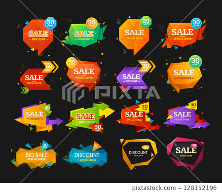 Big Retro Sale Labels Set. Vector Big Retro Sale Labels Set. Vector 128152196