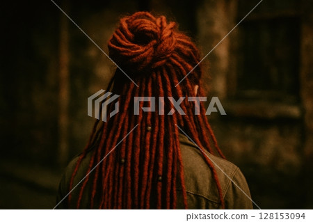 woman in a chinese dress 128153094