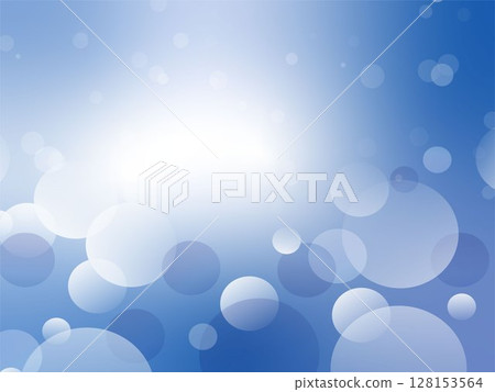 Dreamy polka dot abstract background material_blue 128153564