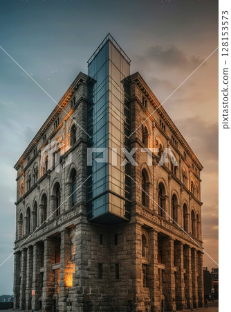 Building Exists Multiple Time Periods Ancient Medieval Modern Future 128153573