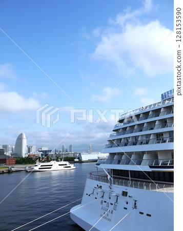 Asuka III anchored at Osanbashi Pier 128153590