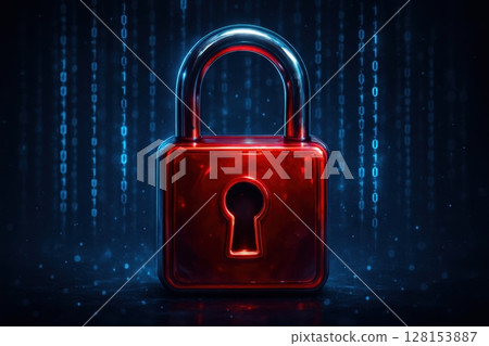 security concept with a lock 128153887
