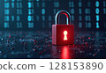 security concept with a lock 128153890