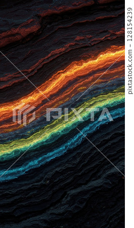 Human Emotions Formed Geological Strata Prehistoric Happiness Bedrock 128154239