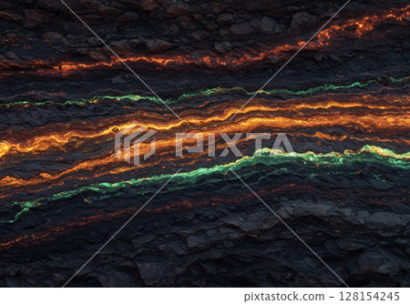 Human Emotions Formed Geological Strata Prehistoric Happiness Bedrock 128154245
