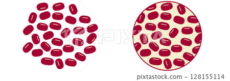 許多紅豆的插圖 128155114