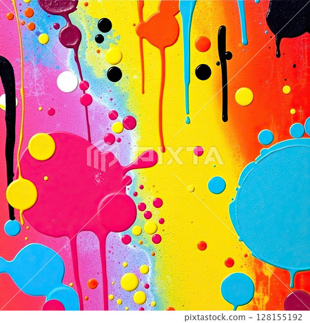 Colorful abstract background. Modern chaotic painting. Contemporary art. Liquid bright paints. Colorful abstract background. Modern chaotic painting. Contemporary art. Liquid bright paints. 128155192