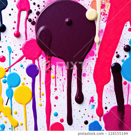 Artistic abstract backdrop with vivid tones and fluid structure. Artistic abstract backdrop with vivid tones and fluid structure. 128155194