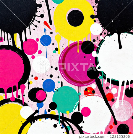 Colorful abstract background with vibrant liquid paints and modern artistic chaos. Colorful abstract background with vibrant liquid paints and modern artistic chaos. 128155206