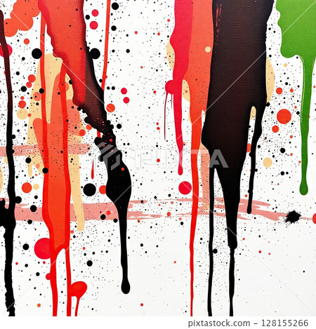 Multicolor liquid painting with expressive abstract style. Multicolor liquid painting with expressive abstract style. 128155266
