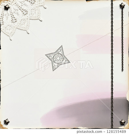 Vintage paper surface showing wear, dirt, and subtle grunge. 128155489