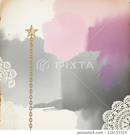 Old paper texture with colorful brush strokes and worn-out appearance. Old paper texture with colorful brush strokes and worn-out appearance. 128155555