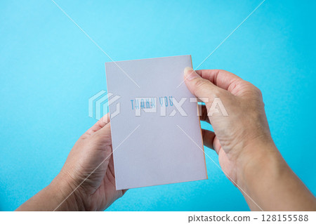 Thank you card Thank you card 128155588