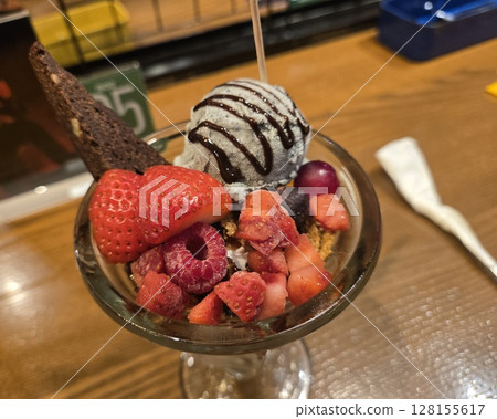 Shibuya Chocolate and Strawberry Parfait 128155617