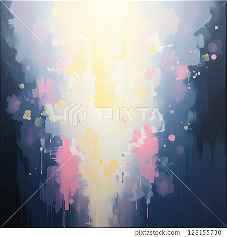 Abstract meditation artwork in cool, spiritual shades of blue. Abstract meditation artwork in cool, spiritual shades of blue. 128155730