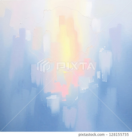 Heavenly blue abstract composition with spiritual depth. 128155735