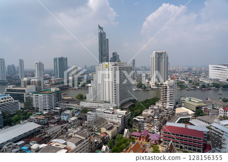 Bangkok cityscape, Thailand, daytime Bangkok cityscape, Thailand, daytime 128156355