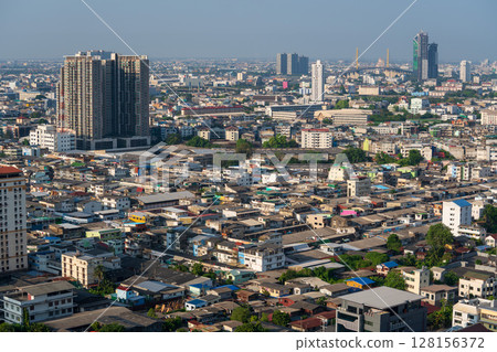 曼谷城市景觀,泰國,白天 曼谷城市景觀,泰國,白天 128156372