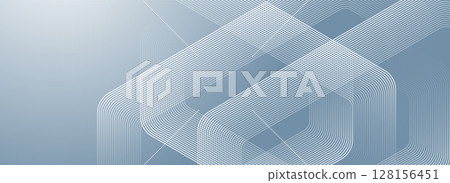 Modern medical or health care scientific abstract background with hexagons. Geometric stripe line art design for poster, brochure, cover, banner, header, website, presentation template 128156451