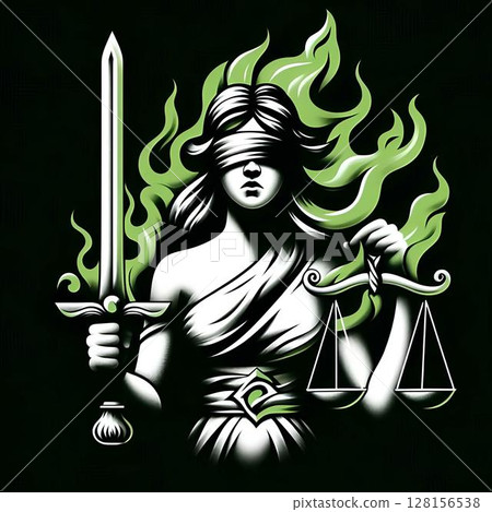 alternative digital art of the goddess of justice 128156538