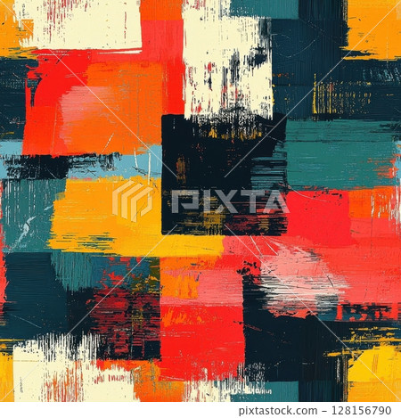 Abstract Colorful Geometric Painting 128156790