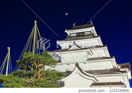 [福島縣]敦賀城（會津若松城）的冬季燈飾 128156908
