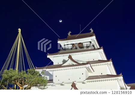 [福島縣]敦賀城（會津若松城）的冬季燈飾 128156910