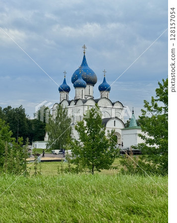 Orthodox church in Suzdal on a warm summer day. High quality photo 128157054