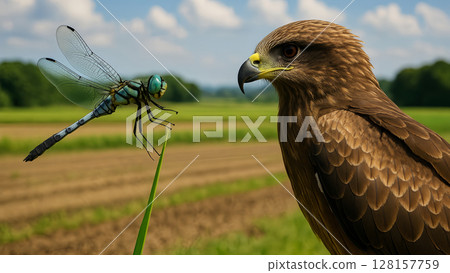 天空的宣稱！ ？蜻蜓和風箏的會面很順利 128157759