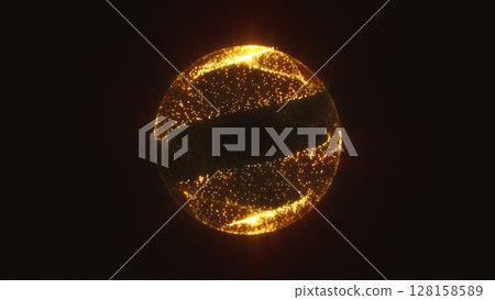 Abstract golden-orange sphere with bright glowing patterns and internal motion, evoking energy, light, and futuristic power Abstract golden-orange sphere with bright glowing patterns and internal motion, evoking energy, light, and futuristic power 128158589