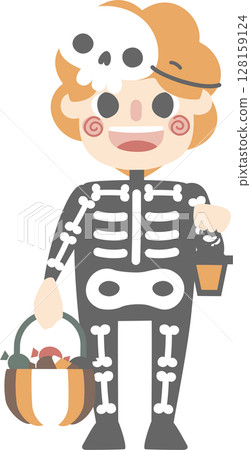 happy halloween holiday festival with character set of boys wearing skeleton costume, flat png illustration cartoon character design happy halloween holiday festival with character set of boys wearing skeleton costume, flat png illustration cartoon character design 128159124