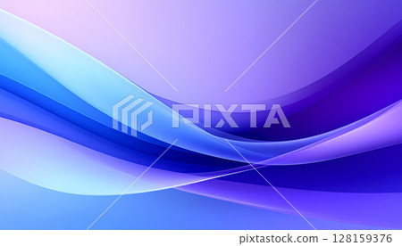 藍色和紫色的奇妙曲線藝術 128159376