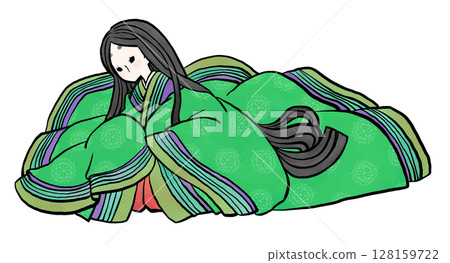 十二層和服女子(綠色) 十二層和服女子(綠色) 128159722