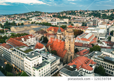 Stiftskirche church in Stuttgart, Germany, travel destination 128159784