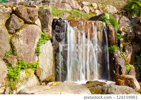 Beautiful waterfall wall Beautiful waterfall wall 128159901