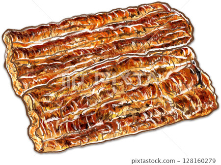 Grilled eel 128160279