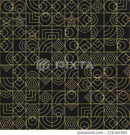 Abstract geometric pattern of arbitrary shapes. Seamless design, background for texture, fabric, packaging and creative design Abstract geometric pattern of arbitrary shapes. Seamless design, background for texture, fabric, packaging and creative design 128160368