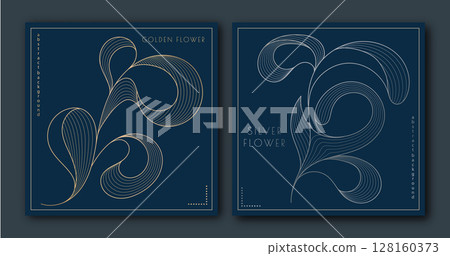 A pattern of wavy lines. Template for interior design, packaging, social networks. An idea for creative design A pattern of wavy lines. Template for interior design, packaging, social networks. An idea for creative design 128160373