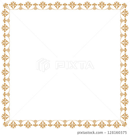 Decorative square frame. Template for decoration, decoration and design, postcards, photos, social networks Decorative square frame. Template for decoration, decoration and design, postcards, photos, social networks 128160375