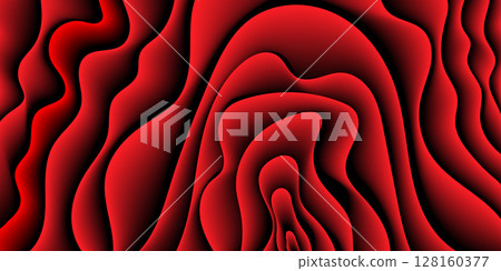 Abstract background of three-dimensional gradient red lines. Red wave background template for creative design Abstract background of three-dimensional gradient red lines. Red wave background template for creative design 128160377