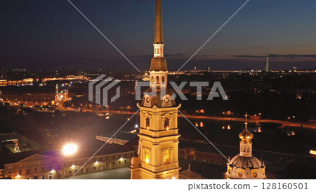 Aerial view of Peter and Paul Fortress in Russia Aerial view of Peter and Paul Fortress in Russia 128160501