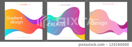 Colorful gradient. The banner template. A decorative element for decoration and creativity 128160880